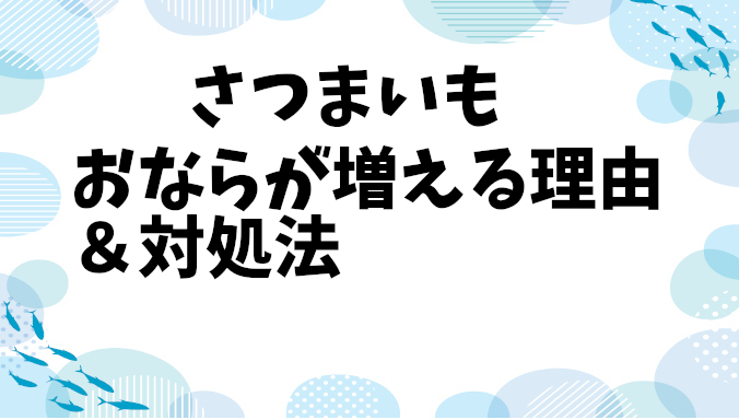 さつまいもでおならが増える理由と上手な対策方法！